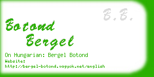 botond bergel business card